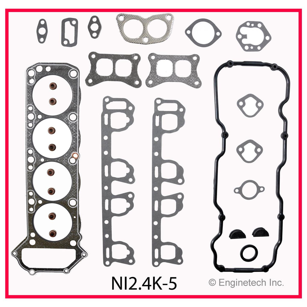 Enginetech Engine Full Gasket Set for Nissan Vans 1987-1988 | Part NI2.4K-5