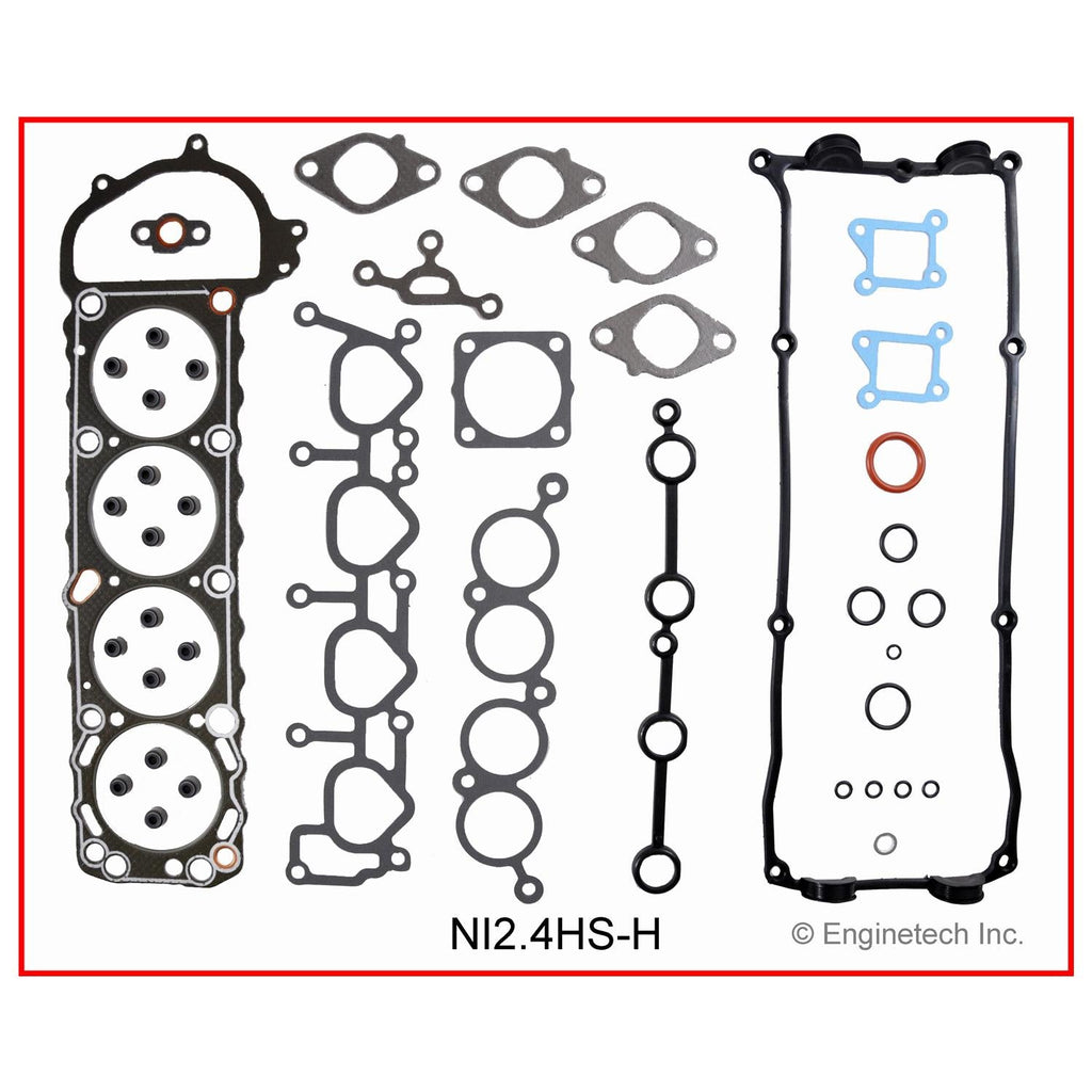 Enginetech Engine Full Gasket Set for Nissan 240SX (1995-1998) - Part Number NI2.4K-8