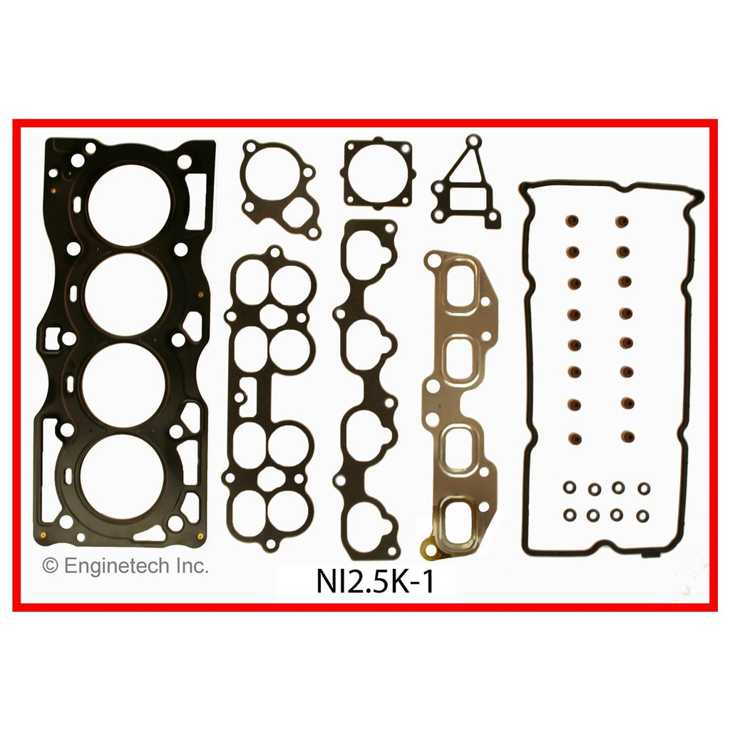 Enginetech Engine Full Gasket Set for Nissan Altima and Sentra (Part NI2.5K-1)