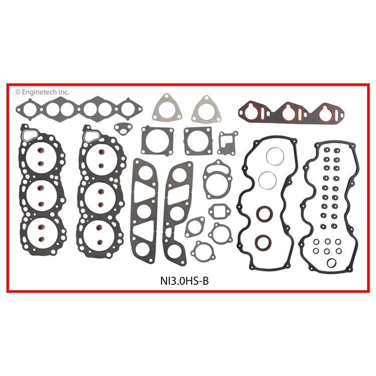 Enginetech NI3.0HS-BWB Engine Cylinder Head Gasket Set for Nissan and Mercury Vehicles