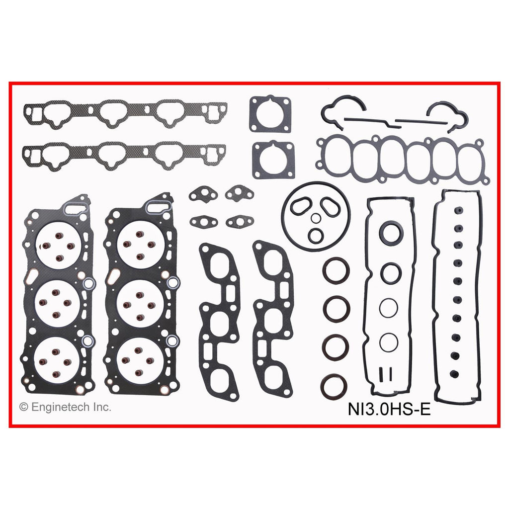 Enginetech NI3.0HS-E Engine Cylinder Head Gasket Set for Nissan and Infiniti Vehicles