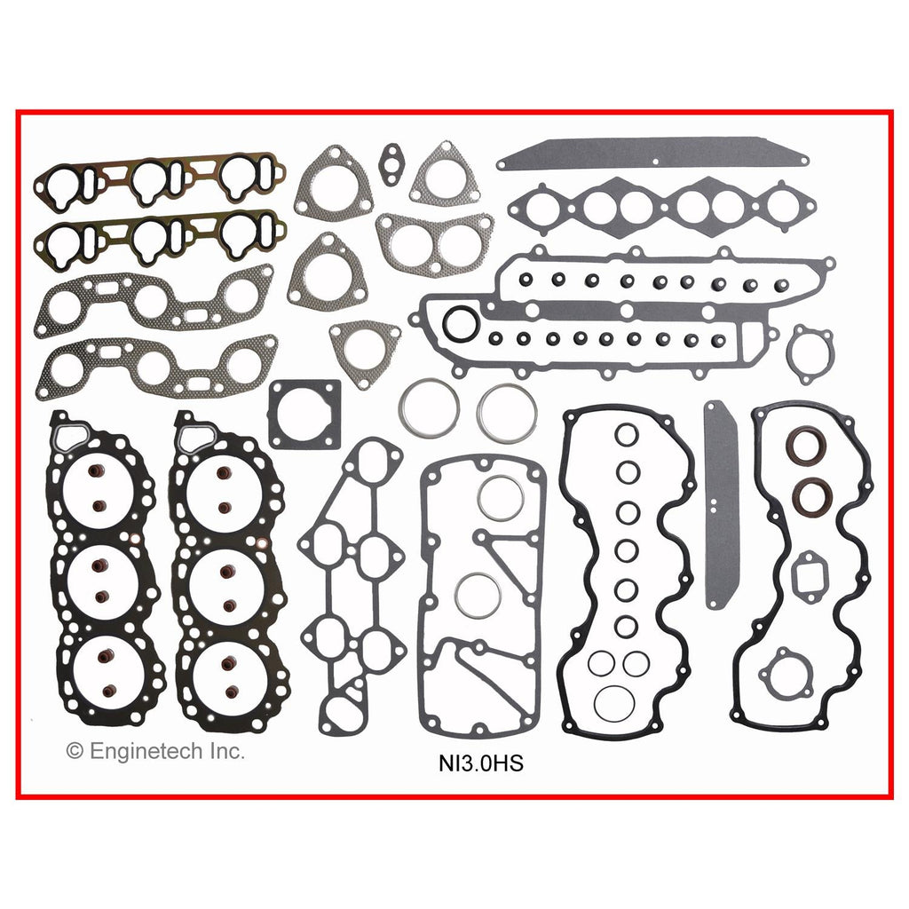 Enginetech Part NI3.0HS-WB Engine Cylinder Head Gasket Set for Nissan and Infiniti Vehicles