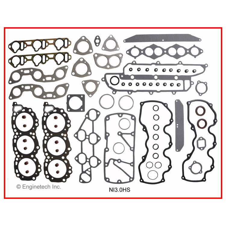 Enginetech Part NI3.0HS-WB Engine Cylinder Head Gasket Set for Nissan and Infiniti Vehicles