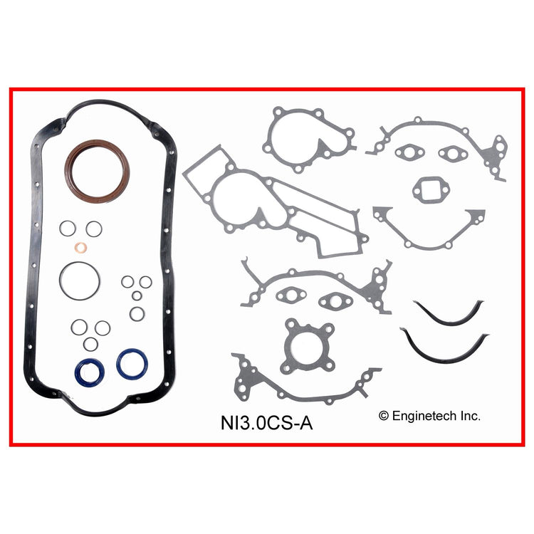 Enginetech Engine Full Gasket Set for 1987 Nissan Pathfinder - Part NI3.0K-2