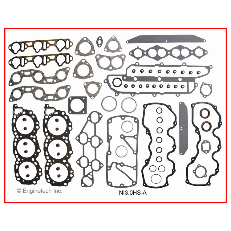 Enginetech Engine Full Gasket Set for Nissan D21 and Pathfinder (Part NI3.0K-5)