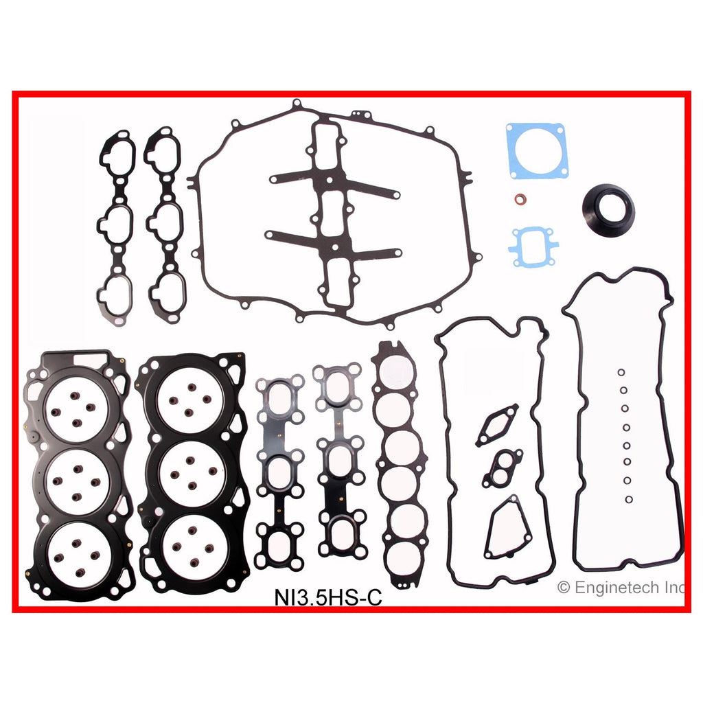 Enginetech Engine Full Gasket Set for Nissan and Infiniti Vehicles - Part NI3.5K-2