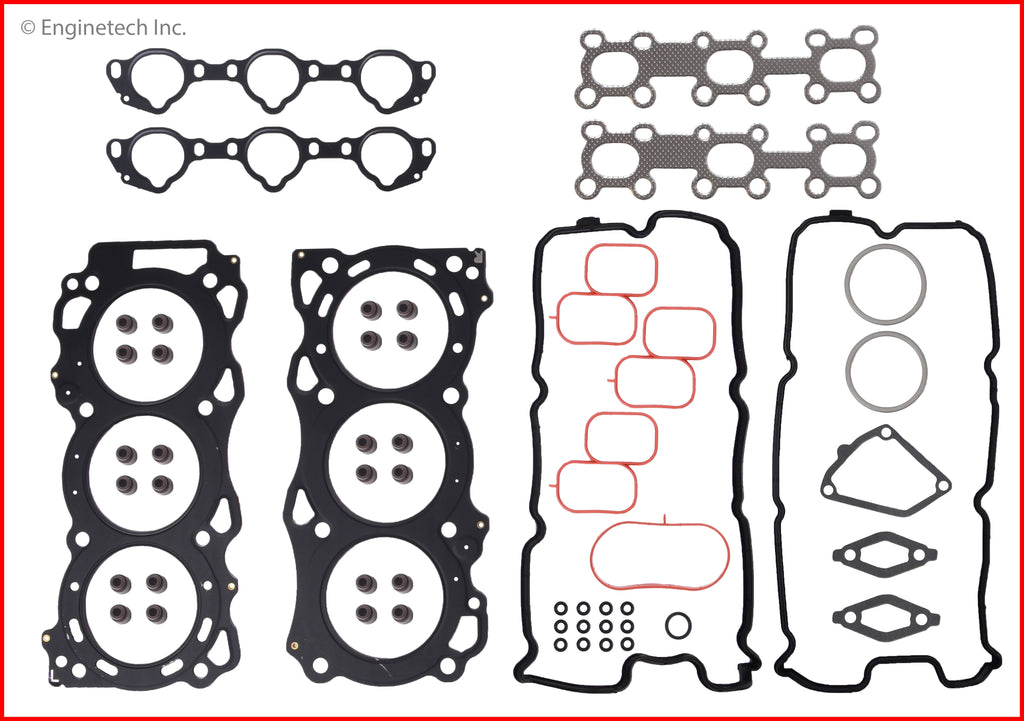 Enginetech Nissan Engine Cylinder Head Gasket Set NI4.0HS-A for 2012-2013 Nissan and Suzuki Trucks and SUVs