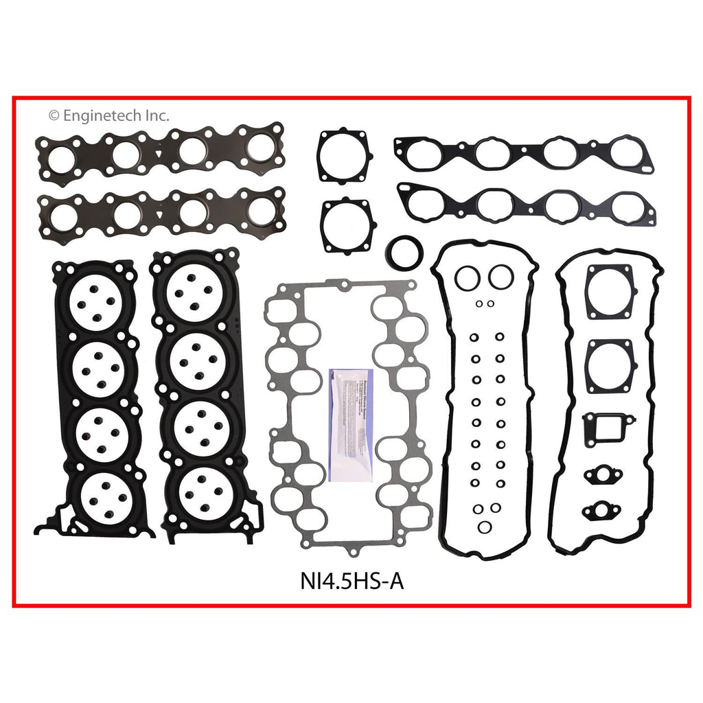 Enginetech NI4.5HS-AWB Engine Cylinder Head Gasket Set for Nissan Cars and Trucks