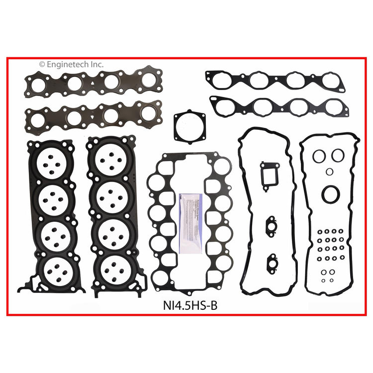 Enginetech NI4.5HS-B Engine Cylinder Head Gasket Set for Nissan Cars and Trucks