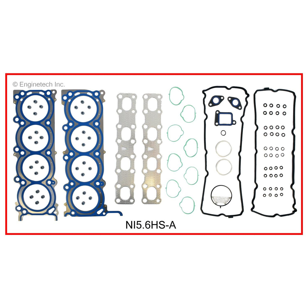 Enginetech NI5.6HS-A Engine Cylinder Head Gasket Set for Nissan Cars and Trucks