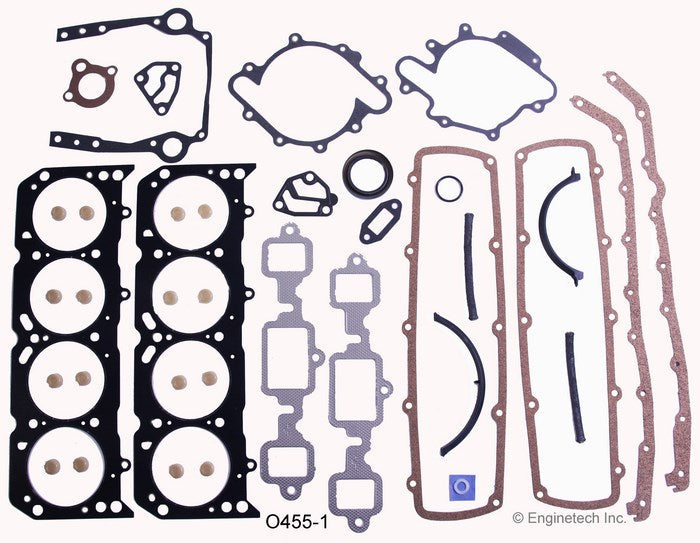 Enginetech O455-1 Engine Full Gasket Set for Oldsmobile 442 and 98 Models
