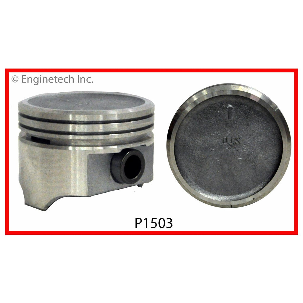 Enginetech P1503(1)030 Engine Single Piston Without Rings for Buick Vehicles