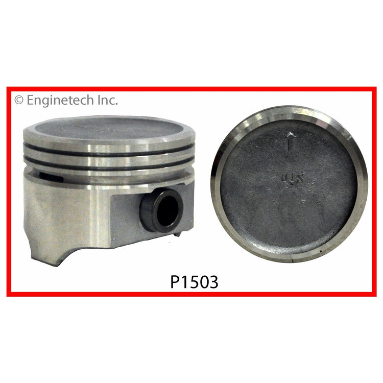 Enginetech P1503(1)040 Single Piston for Buick Engines - High-Quality Replacement Part