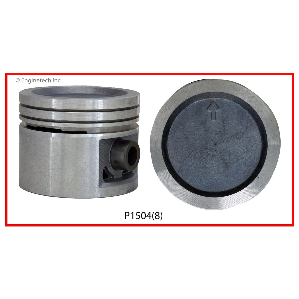 Enginetech P1504(1)020 Single Piston for Buick and Jeep Engines – High-Quality Replacement Part