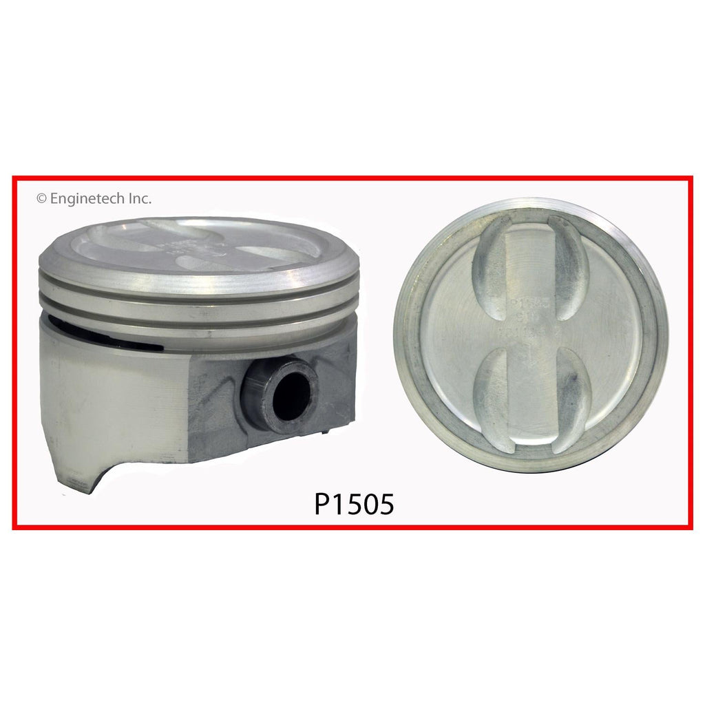 Enginetech P1505(1)060 Single Piston for Engines Without Rings