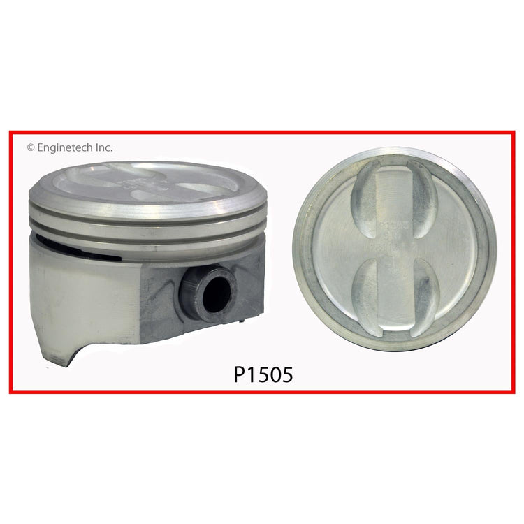 Enginetech P1505(1)030 Single Piston for Engine Rebuilds Without Rings