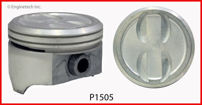 Enginetech P1505(8)STD Engine Piston Set Without Rings for 4.00-inch Bore Engines