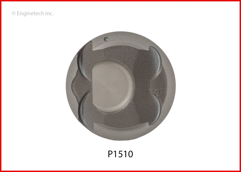 Enginetech P1510(6)020 Engine Piston Set Without Rings for Hyundai and Kia Models