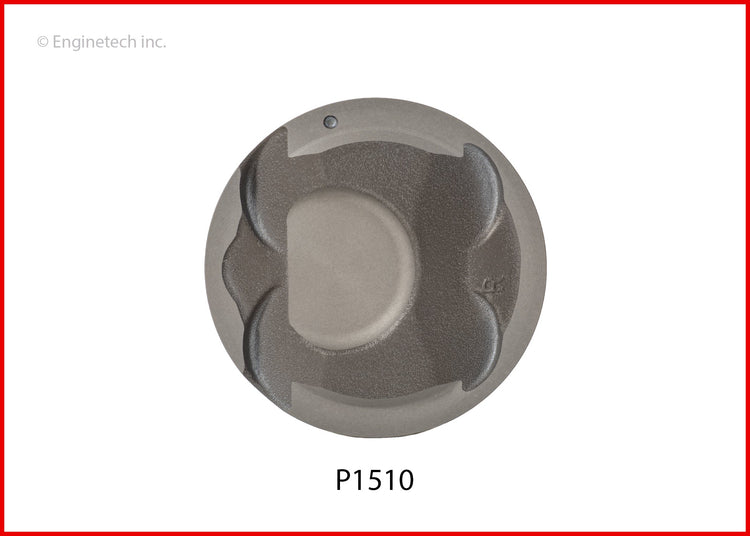 Enginetech P1510(6)STD Engine Piston Set Without Rings for Hyundai and Kia Vehicles