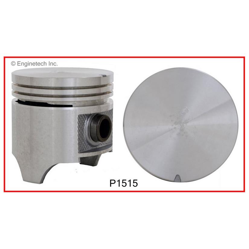 Enginetech P1515(6)020 Engine Piston Set – Without Rings for 1960-1961 Dodge and Plymouth Models
