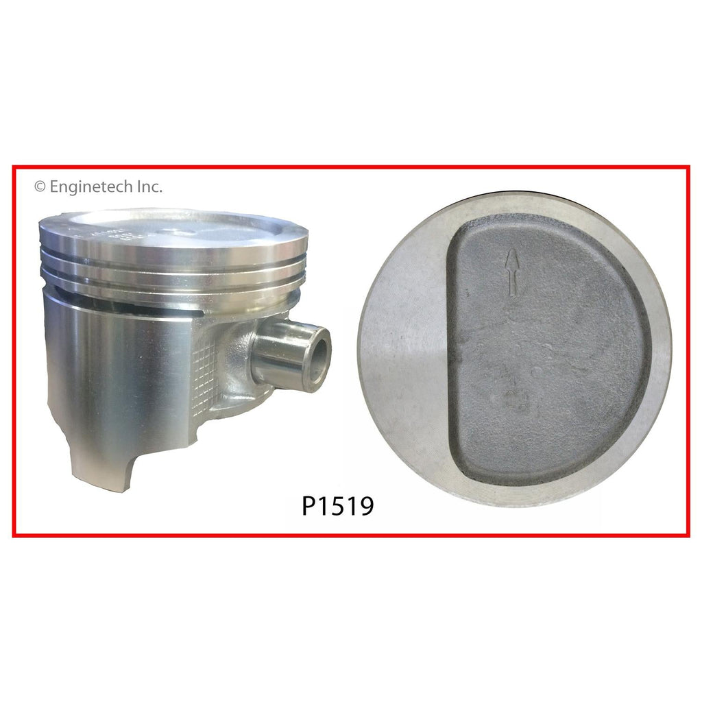 Enginetech P1519(6)040 Engine Piston Set Without Rings for 1964-1968 American Motors Vehicles