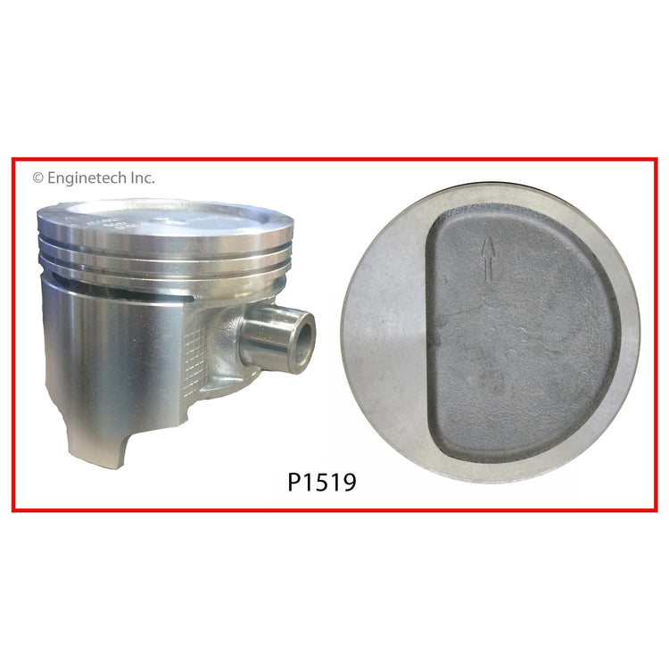 Enginetech P1519(6)060 Engine Piston Set Without Rings for Classic American Motors and Jeep Models