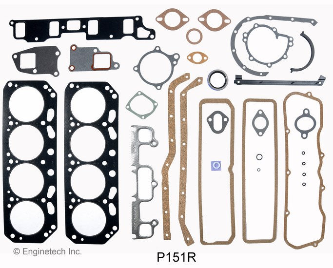 Enginetech P151R Rebuilders Engine Full Gasket Set for Jeep and Pontiac Engines