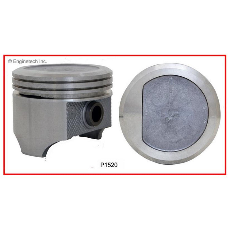 Enginetech P1520(6)020 Engine Piston Set Without Rings for 3.875-Inch Bore Engines