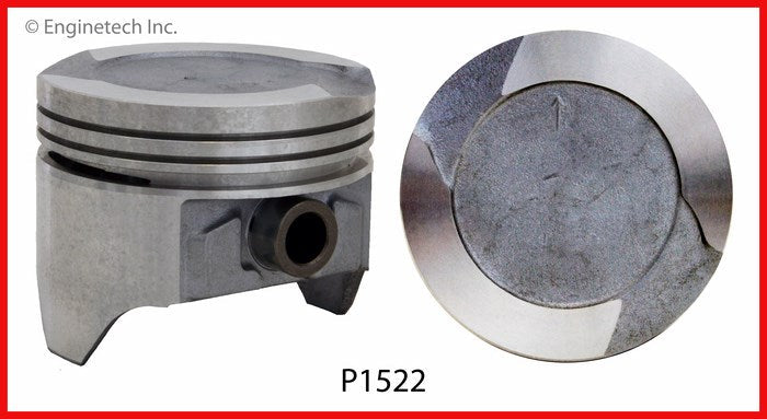 Enginetech P1522(8)030 Engine Piston Set Without Rings for Ford Classic Models
