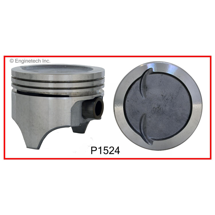Enginetech P1524(1)060 Single Piston for Engine Rebuilds Without Rings