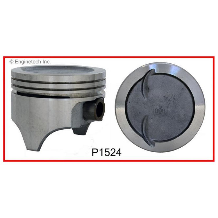 Enginetech P1524(8)030 Engine Piston Set Without Rings for 4-Inch Bore Engines