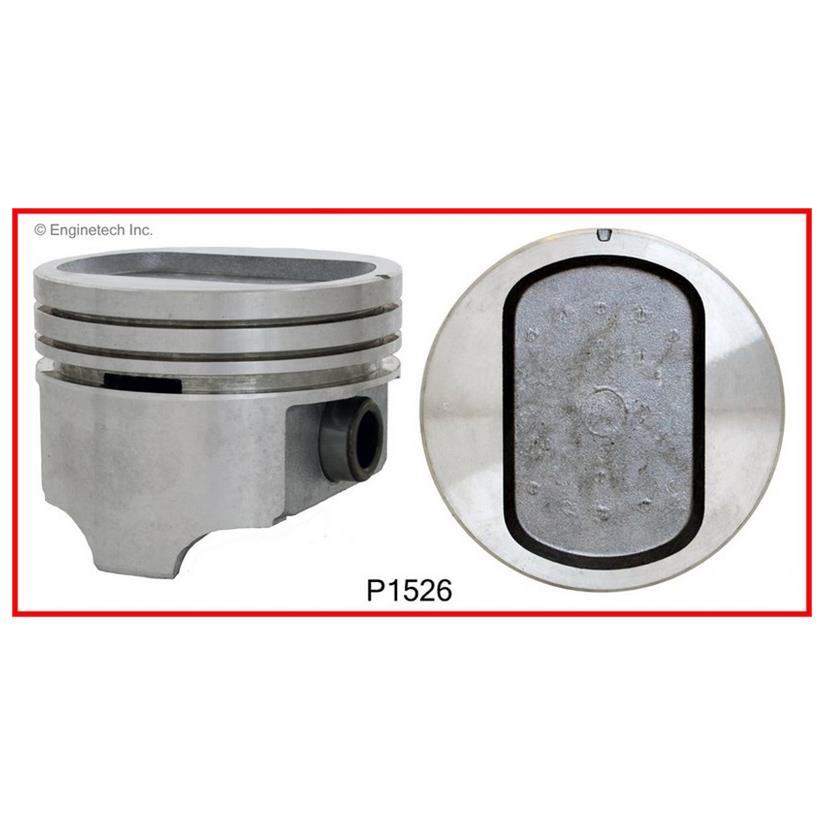 Enginetech P1526(8)040 Engine Piston Set Without Rings for Ford Country Sedan and Squire 1969-1974