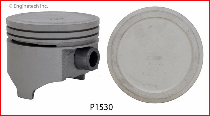 Enginetech P1530(8)030 Engine Piston Set Without Rings for 4.00-inch Bore
