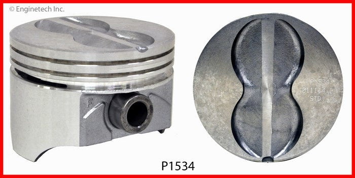 Enginetech P1534(8)030 Engine Piston Set Without Rings for Chevrolet Classic Models