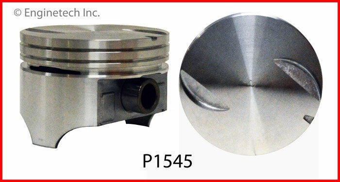 Enginetech P1545(8)STD Engine Piston Set Without Rings for Chevrolet Classic Models