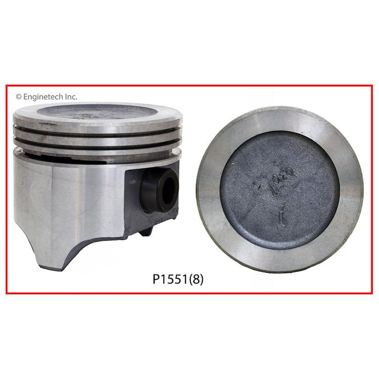 Enginetech P1551(1)040 Single Engine Piston Without Rings for Buick Models