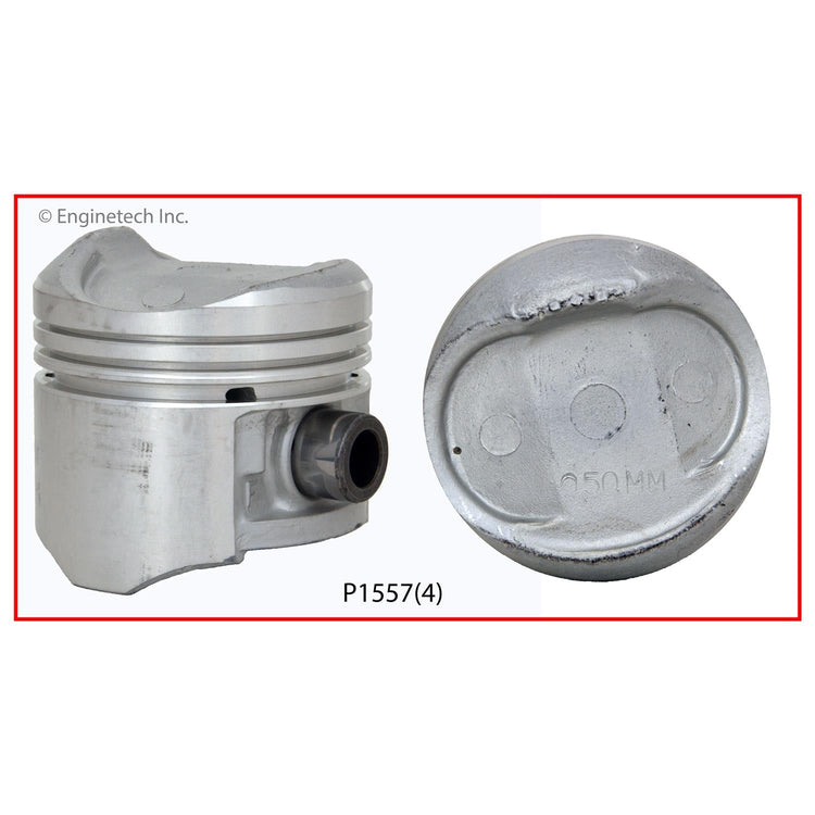 Enginetech Piston Set for Ford and Mercury Engines - Without Rings