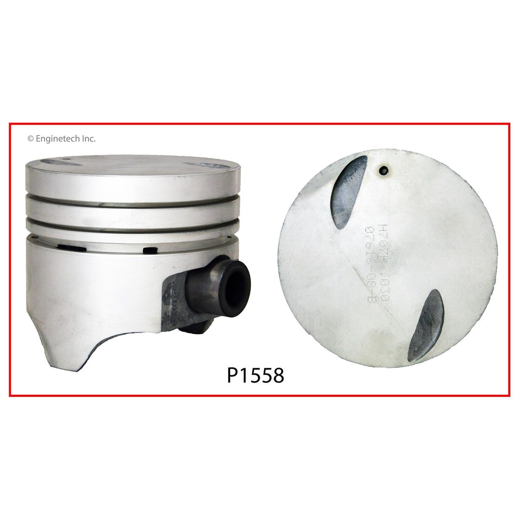 Enginetech P1558(1)040 Single Engine Piston Without Rings