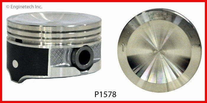 Enginetech P1578(8)STD Engine Piston Set Without Rings for Ford Crown Victoria and E-150 Econoline