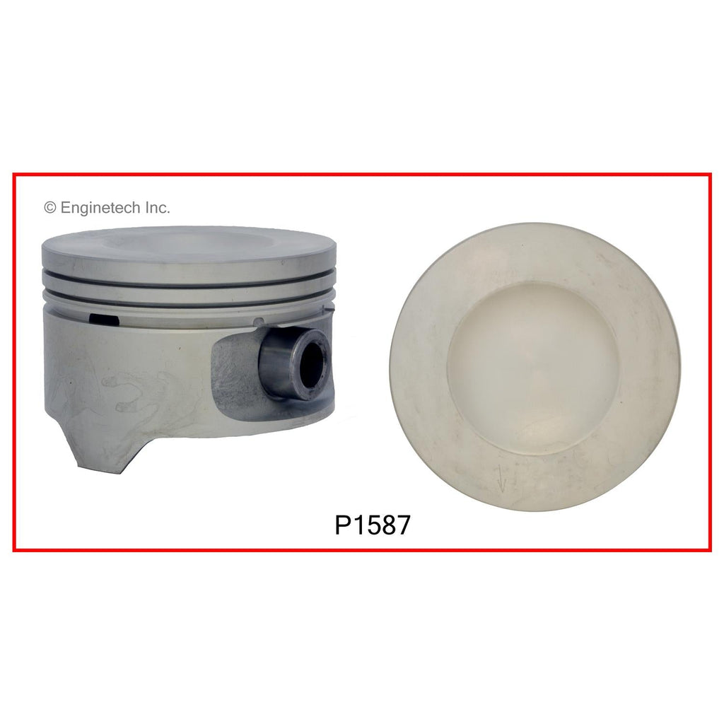 Enginetech P1587(1).50 Engine Single Piston Without Rings for Ford Aerostar, Explorer, and Ranger