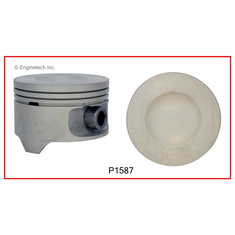 Enginetech P1587(1).50 Engine Single Piston Without Rings for Ford Aerostar, Explorer, and Ranger