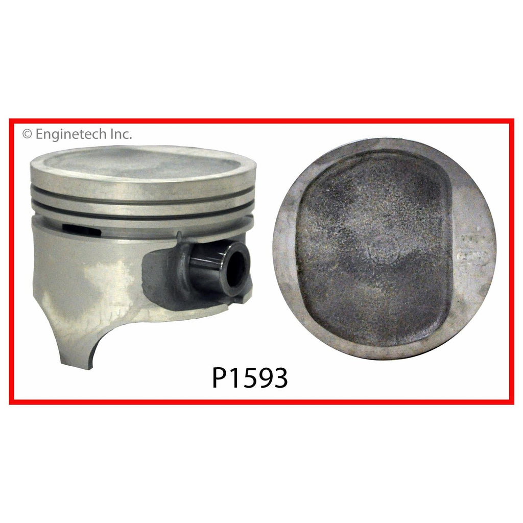 Enginetech P1593(1)040 Engine Single Piston Without Rings for Jeep CJ7 and Eagle Premier