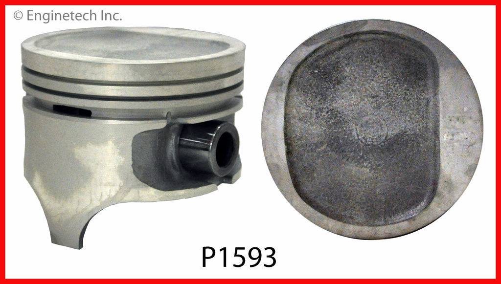 Enginetech P1593(6)STD Engine Piston Set Without Rings for Jeep Cherokee and Comanche
