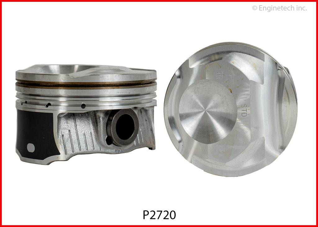 Enginetech P2720(6)STD Engine Piston Set Without Rings for Ford and Lincoln Vehicles