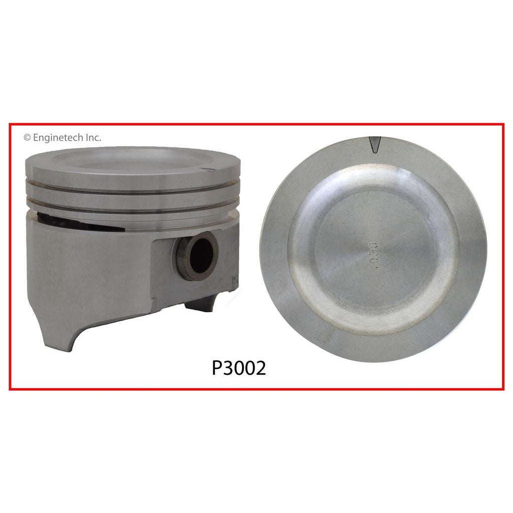 Enginetech P3002(1)040 Engine Single Piston Without Rings for Buick Century (1982-1991)