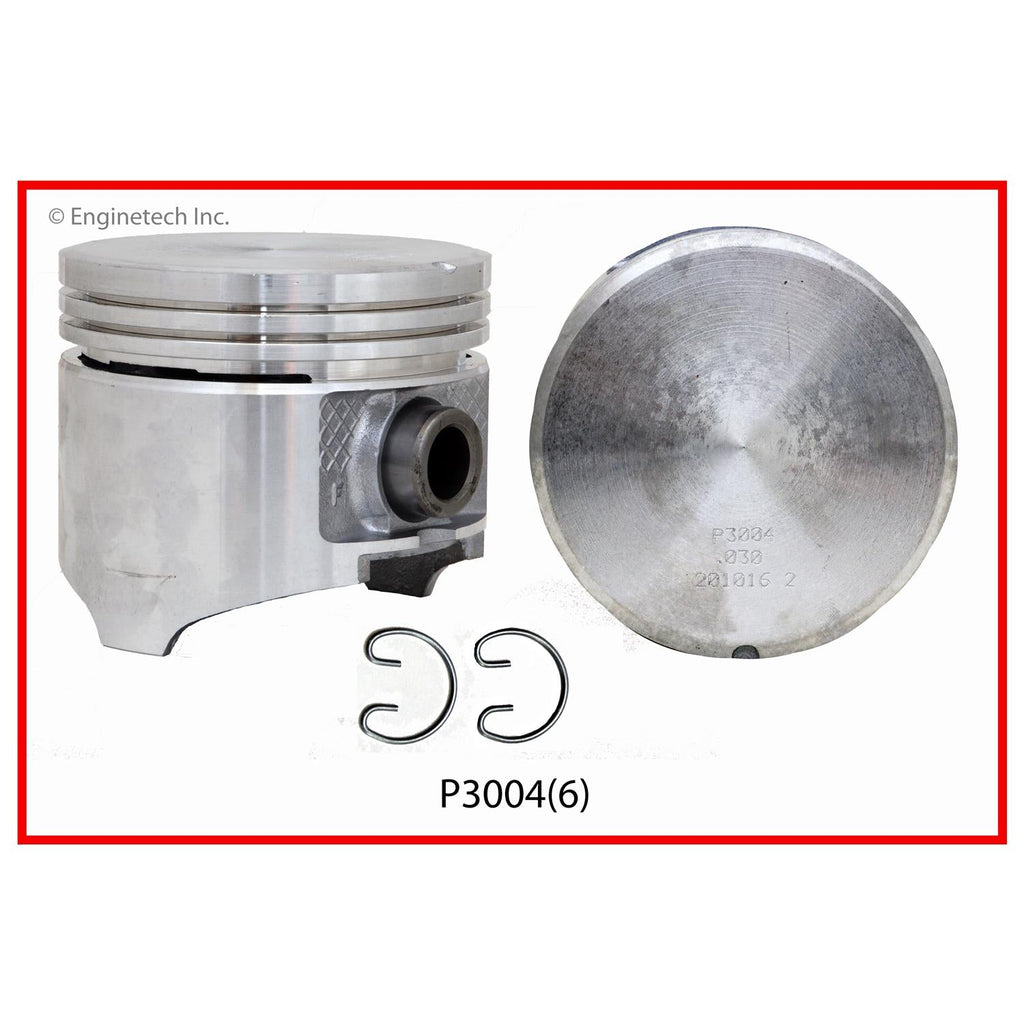 Enginetech P3004(1)040 Engine Single Piston Without Rings for Dodge and Chrysler Models