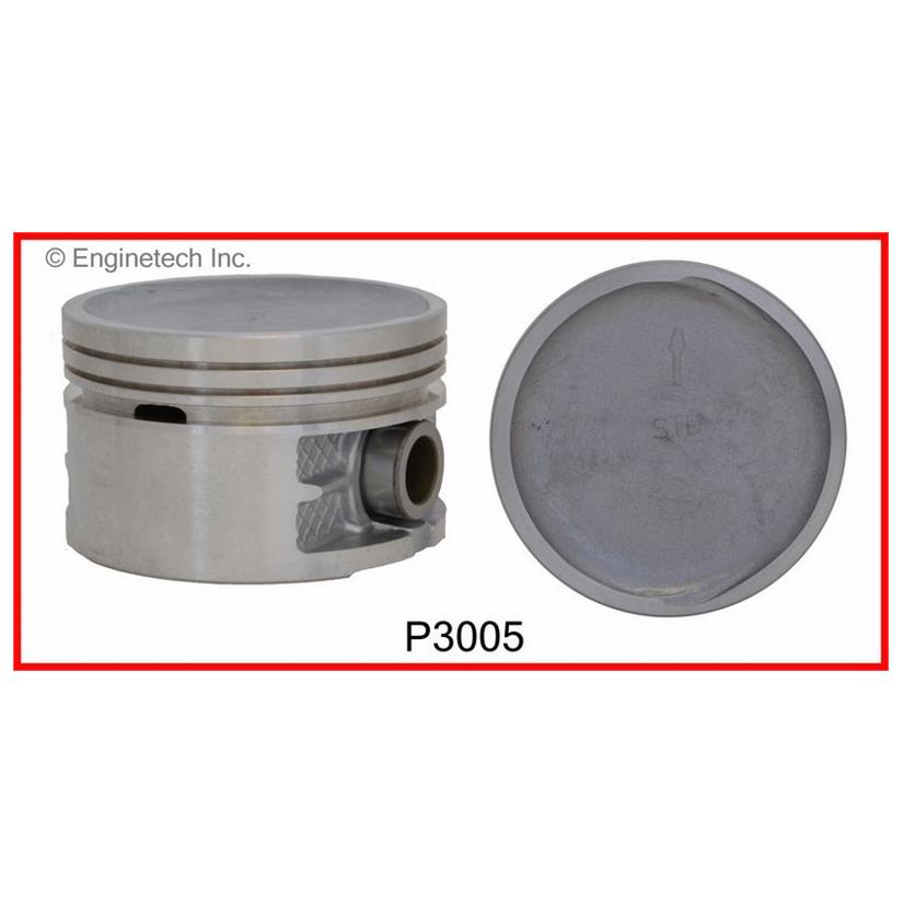 Enginetech P3005(4)STD Engine Piston Set Without Rings for Chrysler and Dodge Vehicles