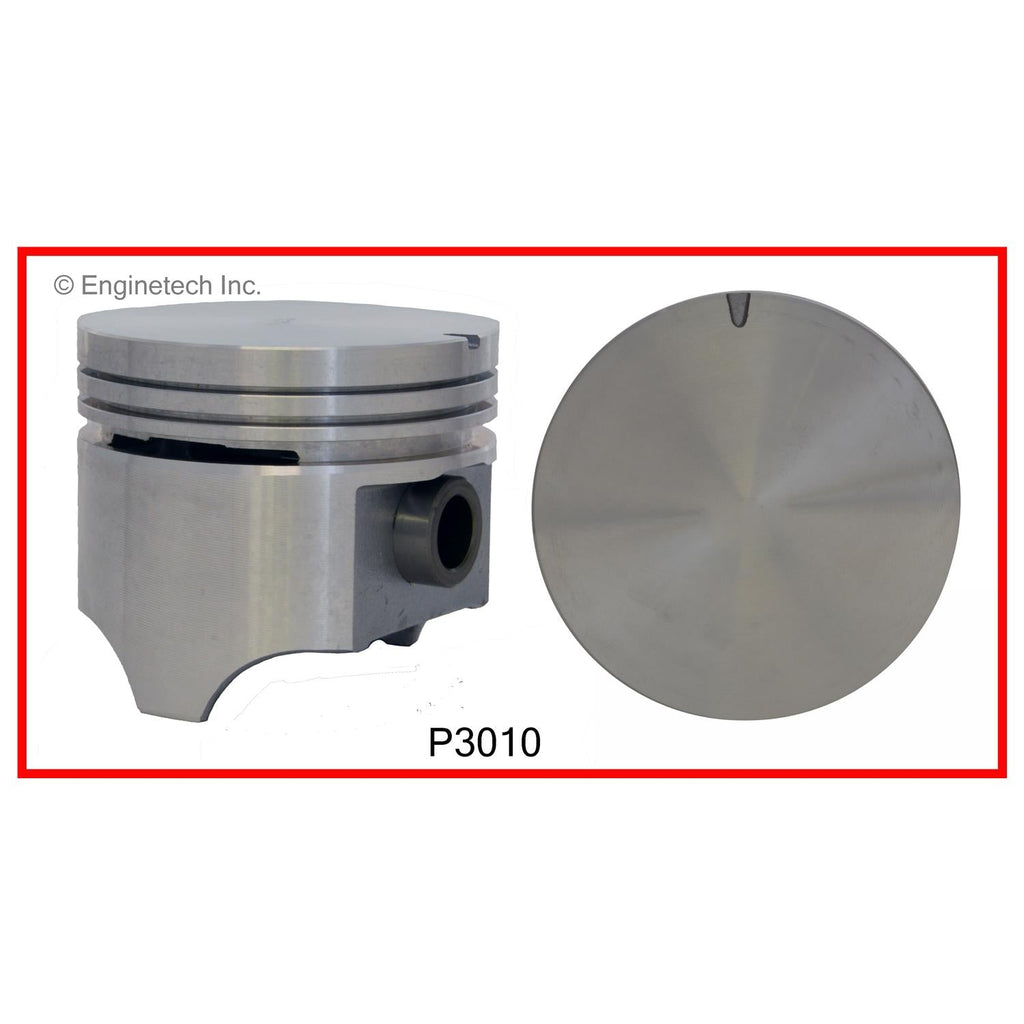 Enginetech P3010(1)STD Engine Single Piston Without Rings for Select 1980s-1990s SUVs and Jeeps