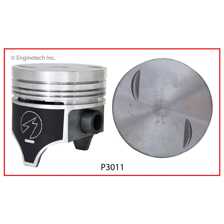Enginetech P3011(8)020 Engine Piston Set Without Rings for Domestic and Import Engines