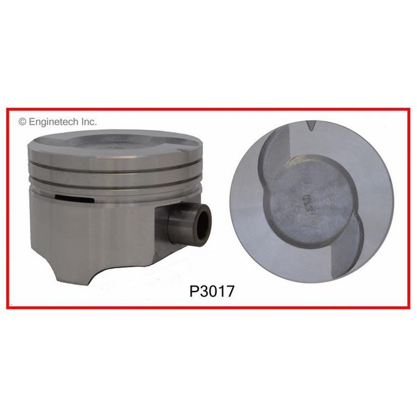 Enginetech P3017(6).50 Engine Piston Set Without Rings for Ford Mustang and Taurus